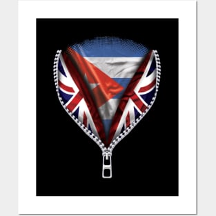 Cuban Flag  Cuba Flag zipped British Flag - Gift for Cuban From Cuba Posters and Art